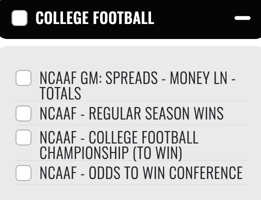 Futures - College football betting tips